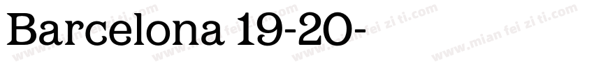Barcelona 19-20字体转换
